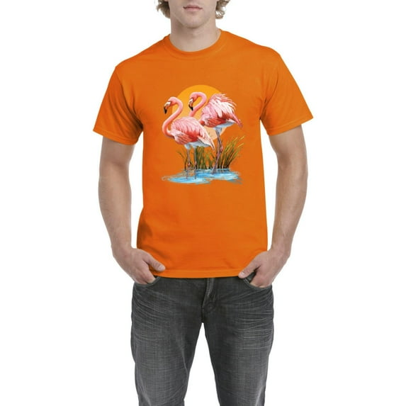 Normal is Boring - Men's T-Shirt Short Sleeve, up to Men Size 5XL - Flamingo