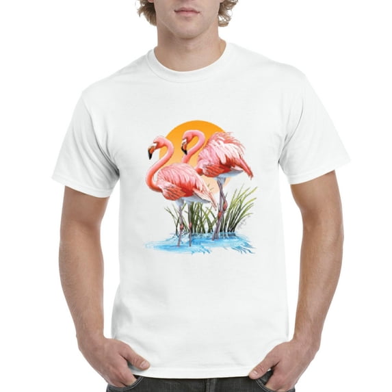 Normal is Boring - Men's T-Shirt Short Sleeve, up to Men Size 5XL - Flamingo