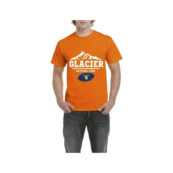 Normal is Boring - Men's T-Shirt Short Sleeve, up to Men Size 5XL - Glacier National Park