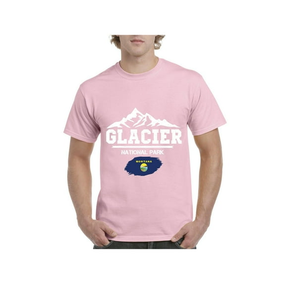 Normal is Boring - Men's T-Shirt Short Sleeve, up to Men Size 5XL - Glacier National Park