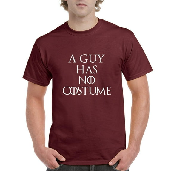 Normal is Boring - Men's T-Shirt Short Sleeve, up to Men Size 5XL - Halloween Costume Guy Has No Costume