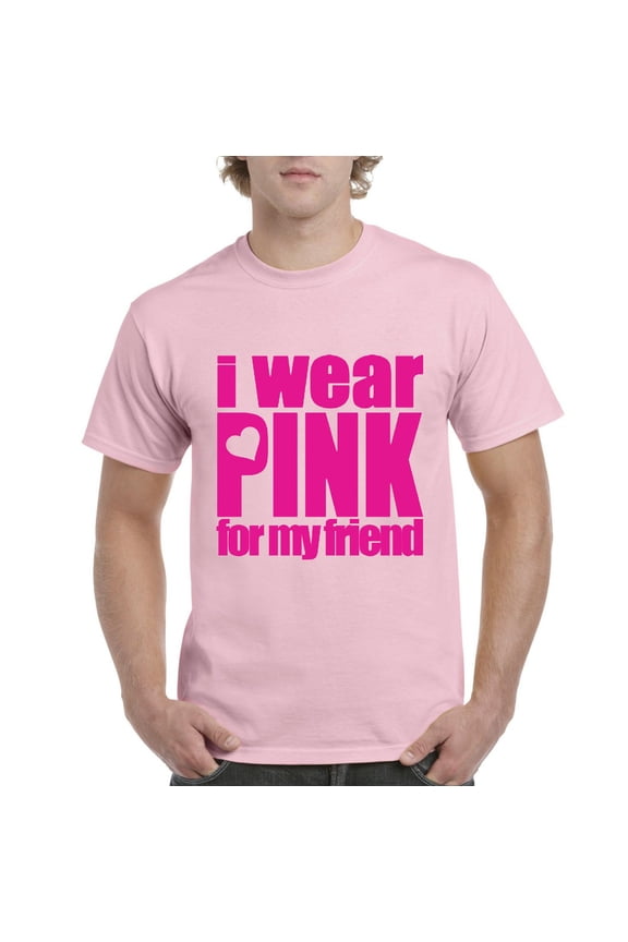 - Men's T-Shirt Short Sleeve, up to Men Size 5XL - I Wear Pink for My Friend