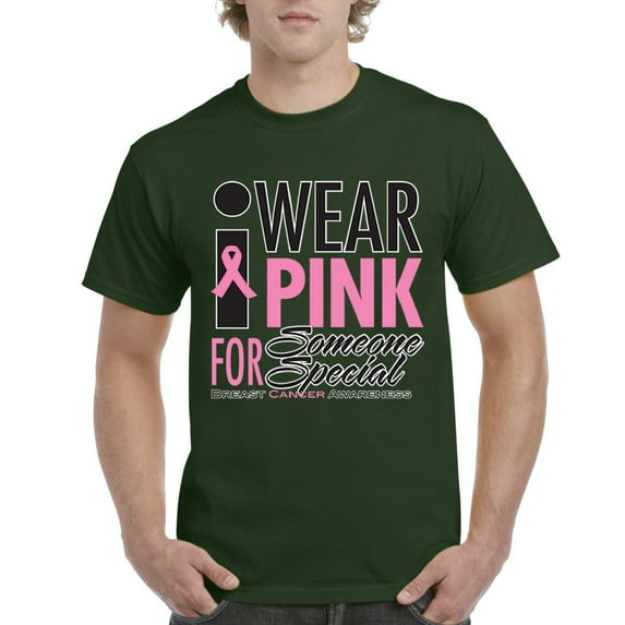 NIB - Men's T-Shirt Short Sleeve - I Wear Pink for Someone Special