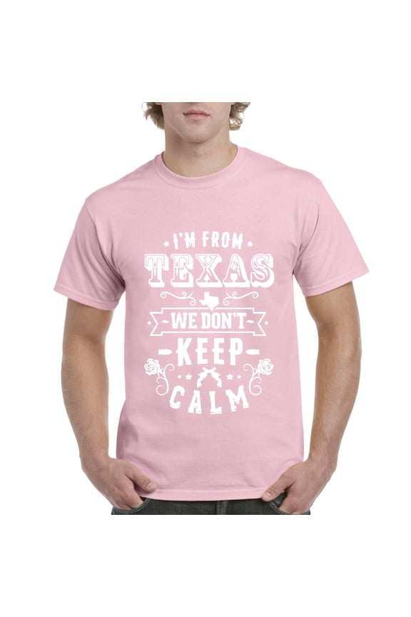 - Men's T-Shirt Short Sleeve, up to Men Size 5XL - I am From Texas TX Texas