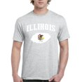 thumbnail image 1 of NIB - Men's T-Shirt Short Sleeve - IL Illinois Flag, 1 of 3