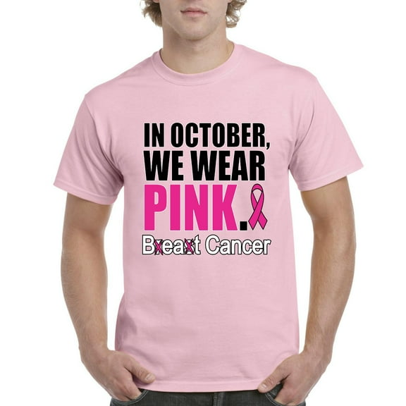 Normal is Boring - Men's T-Shirt Short Sleeve, up to Men Size 5XL - In October We Wear Pink