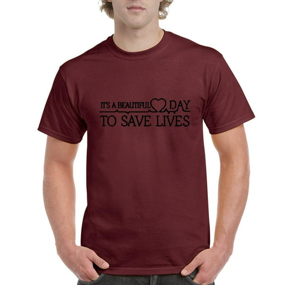 IWPF - Men's T-Shirt Short Sleeve - It`s a Beautiful Day to Save Lives
