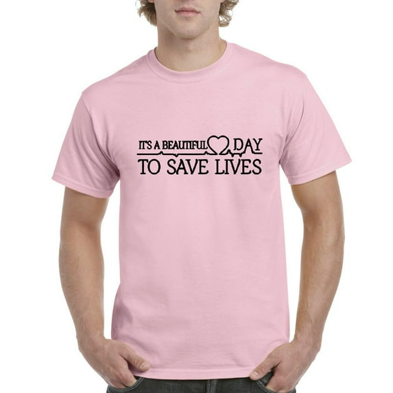 IWPF - Men's T-Shirt Short Sleeve - It`s a Beautiful Day to Save Lives