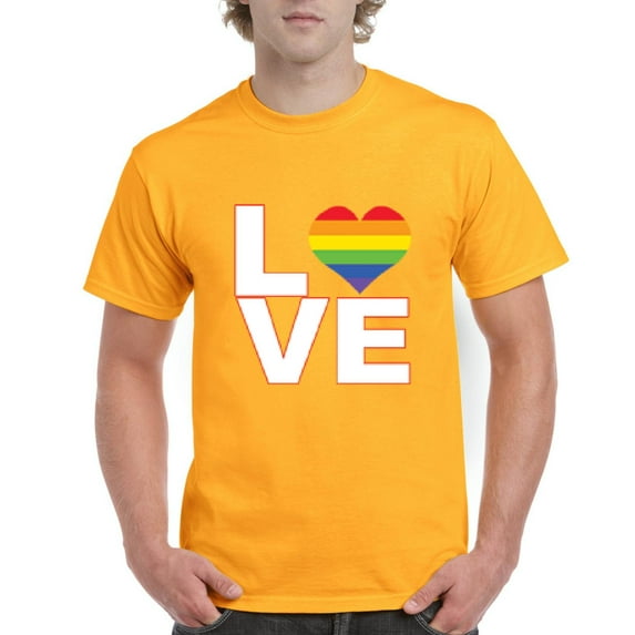 NIB - Men's T-Shirt Short Sleeve - Love Rainbow