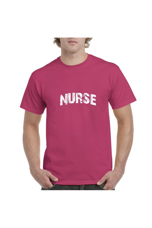 - Men's T-Shirt Short Sleeve, up to Men Size 5XL - Nurse