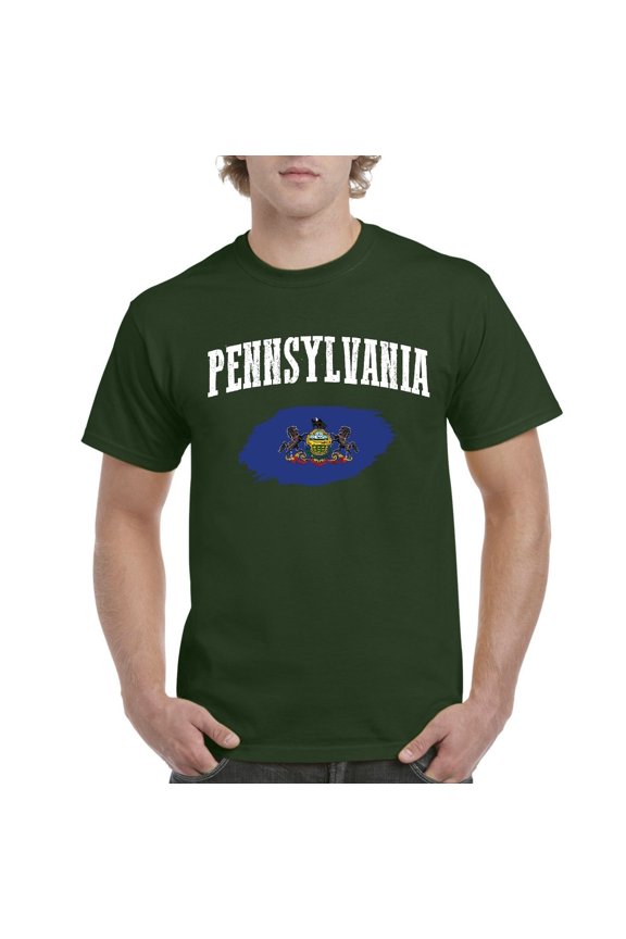 - Men's T-Shirt Short Sleeve, up to Men Size 5XL - Philadelphia Pennsylvania