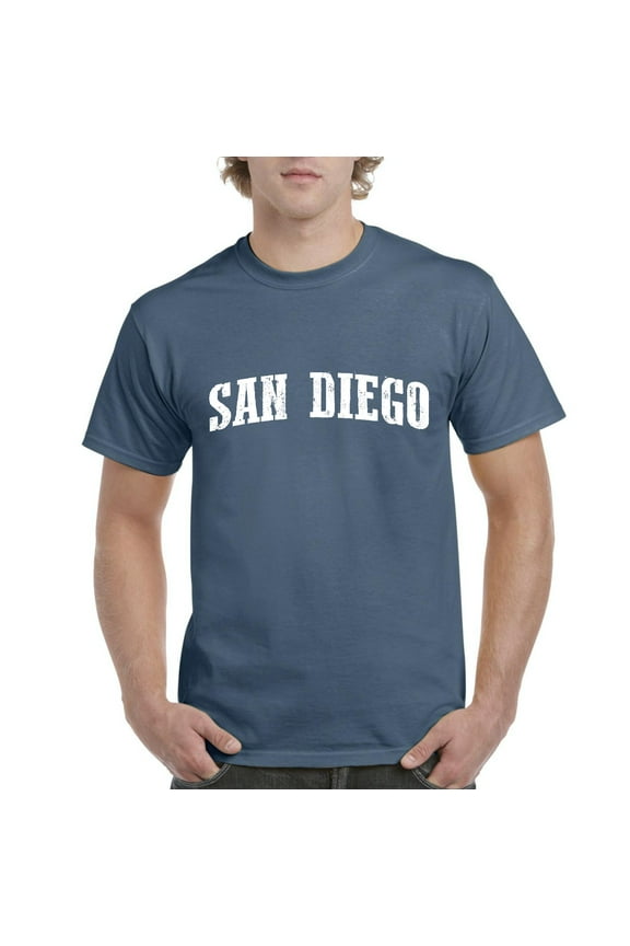 - Men's T-Shirt Short Sleeve, up to Men Size 5XL - San Diego