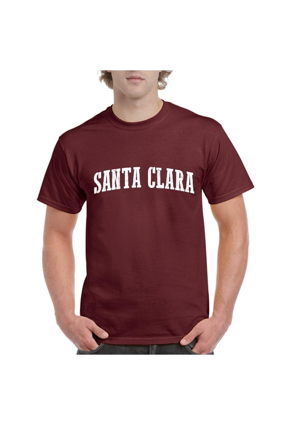 - Men's T-Shirt Short Sleeve, up to Men Size 5XL - Santa Clara