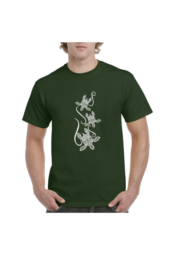 - Men's T-Shirt Short Sleeve, up to Men Size 5XL - Sea Turtles Hawaii