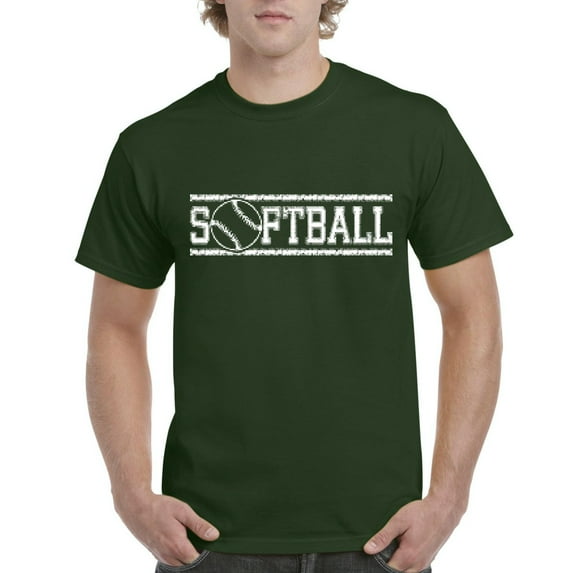NIB - Men's T-Shirt Short Sleeve - Softball with Ball