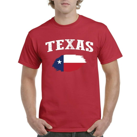 Normal is Boring - Men's T-Shirt Short Sleeve, up to Men Size 5XL - Texas Flag