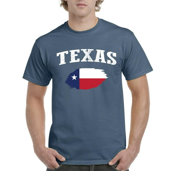 Normal is Boring - Men's T-Shirt Short Sleeve, up to Men Size 5XL - Texas Flag