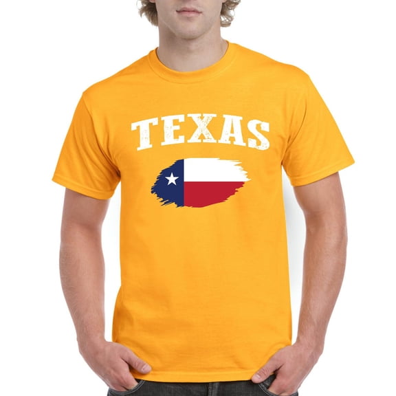 Normal is Boring - Men's T-Shirt Short Sleeve, up to Men Size 5XL - Texas Flag