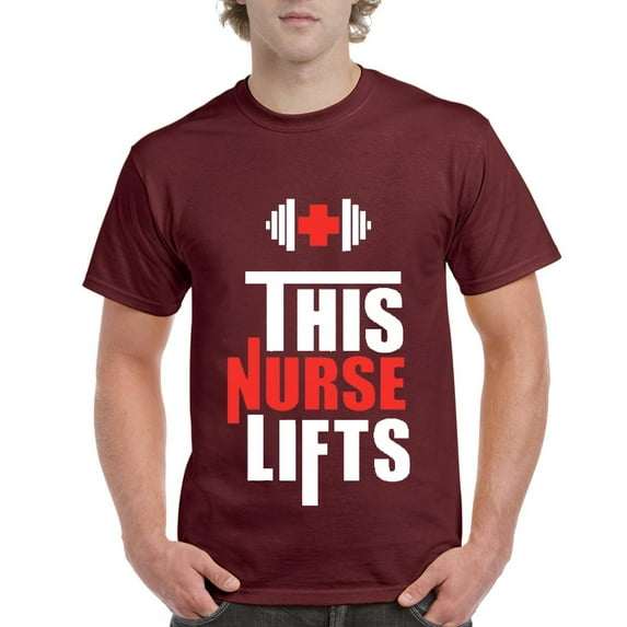 NIB - Men's T-Shirt Short Sleeve - This Nurse Lifts