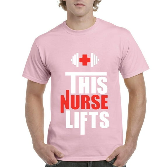 NIB - Men's T-Shirt Short Sleeve - This Nurse Lifts