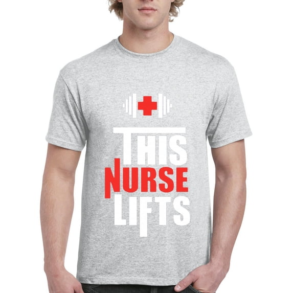 NIB - Men's T-Shirt Short Sleeve - This Nurse Lifts