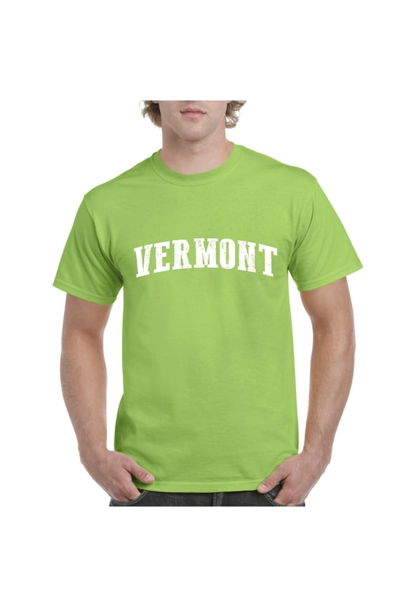 - Men's T-Shirt Short Sleeve, up to Men Size 5XL - Vermont