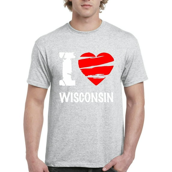 NIB - Men's T-Shirt Short Sleeve - Wisconsin