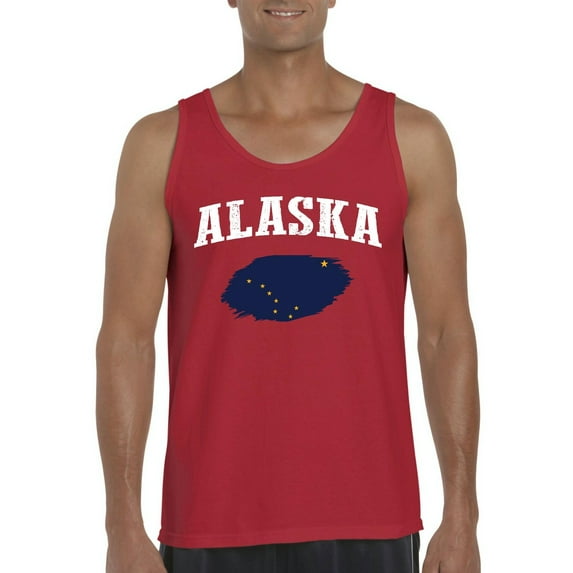 Normal is Boring - Men's Tank Top for Men, up to Men Size 3XL - Alaska Flag