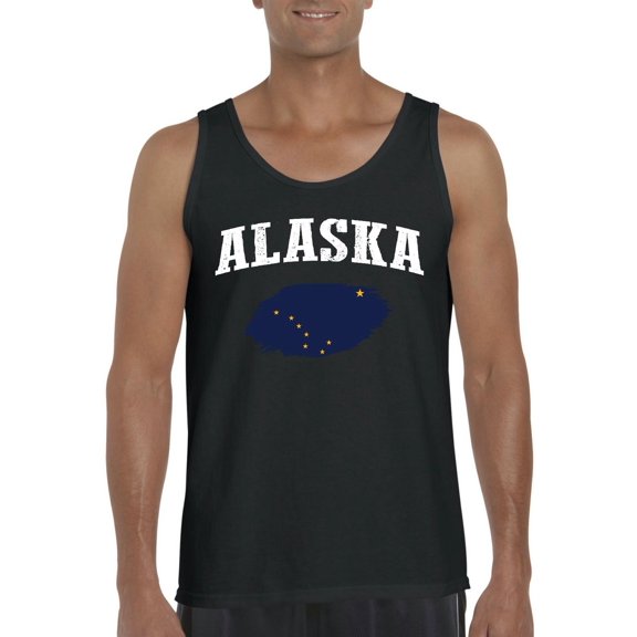 Normal is Boring - Men's Tank Top for Men, up to Men Size 3XL - Alaska Flag