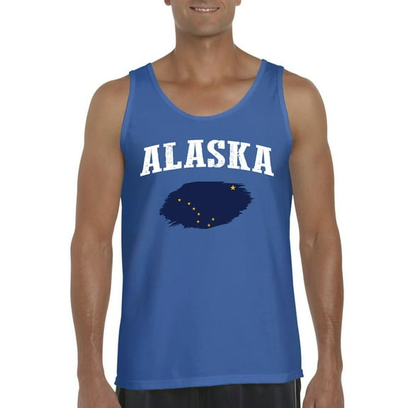 Normal is Boring - Men's Tank Top for Men, up to Men Size 3XL - Alaska Flag