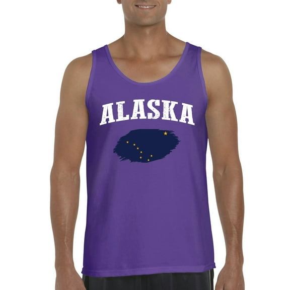 Normal is Boring - Men's Tank Top for Men, up to Men Size 3XL - Alaska Flag