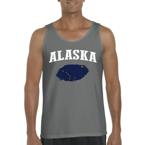 Normal is Boring - Men's Tank Top for Men, up to Men Size 3XL - Alaska Flag