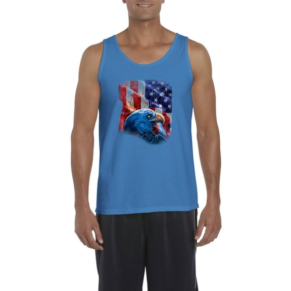 Normal is Boring - Men's Tank Top for Men, up to Men Size 3XL - American Flag 4th of July