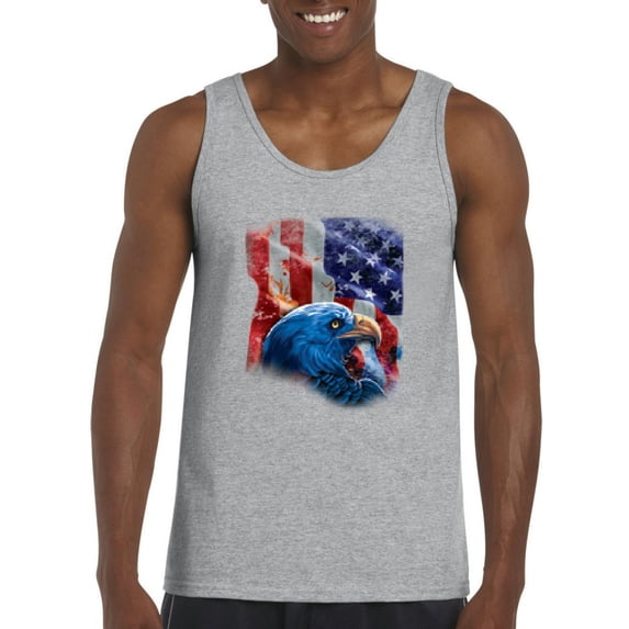 Normal is Boring - Men's Tank Top for Men, up to Men Size 3XL - American Flag 4th of July