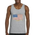 thumbnail image 1 of Normal is Boring - Men's Tank Top for Men, up to Men Size 3XL - American Flag USA in Gold, 1 of 5