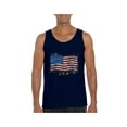 thumbnail image 1 of Normal is Boring - Men's Tank Top for Men, up to Men Size 3XL - American Flag USA in Gold, 1 of 5