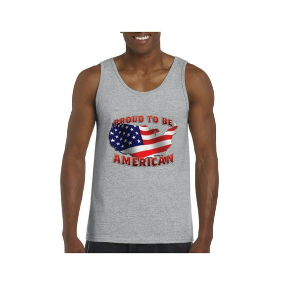 Normal is Boring - Men's Tank Top for Men, up to Men Size 3XL - American Proud to Be US Flag