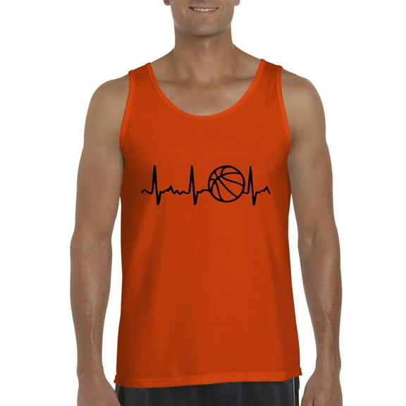 Normal is Boring - Men's Tank Top for Men, up to Men Size 3XL - Basketball Heartbeat