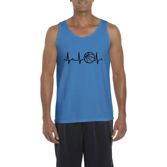 Normal is Boring - Men's Tank Top for Men, up to Men Size 3XL - Basketball Heartbeat