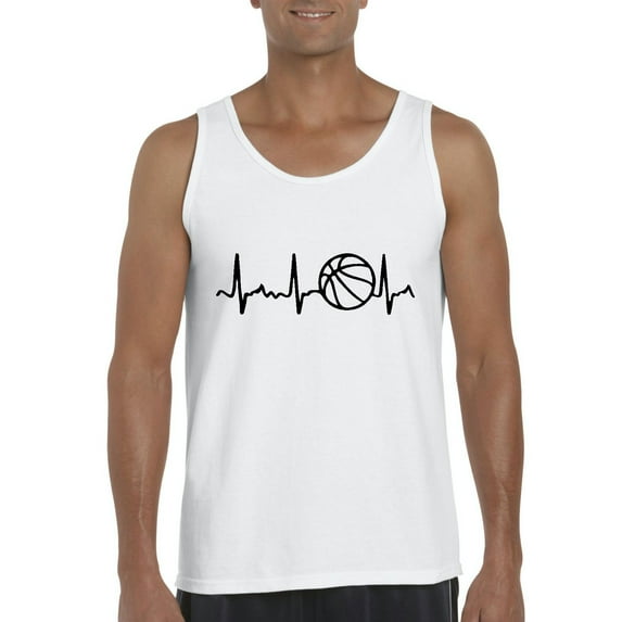 Normal is Boring - Men's Tank Top for Men, up to Men Size 3XL - Basketball Heartbeat