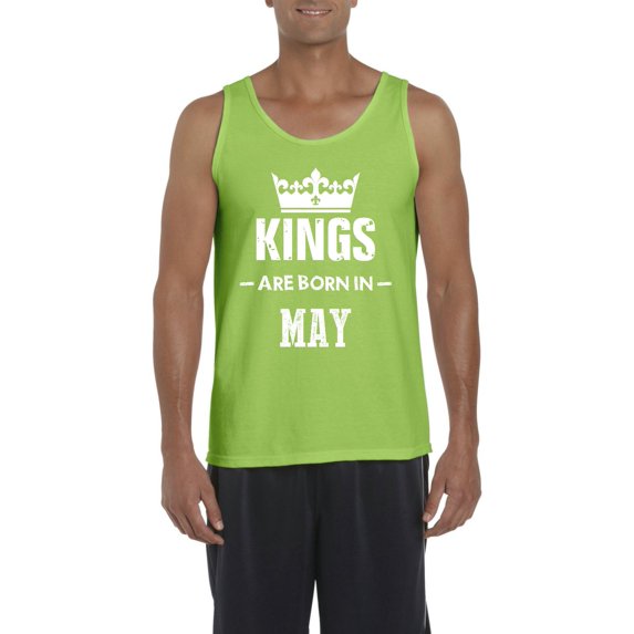NIB - Men's Tank Top for Men - Birthday Gift Kings are Born in May