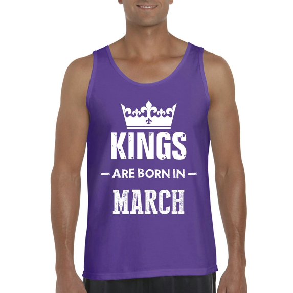 NIB - Men's Tank Top for Men - Birthday Gift Kings Are Born In March