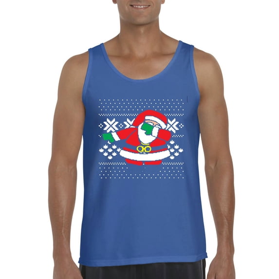 NIB - Men's Tank Top for Men - Christmas Dancing Santa