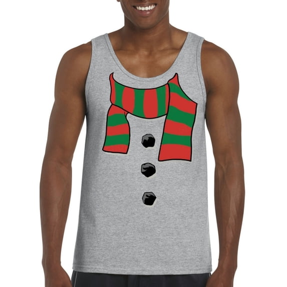 Normal is Boring - Men's Tank Top for Men, up to Men Size 3XL - Christmas Snowman Scarf