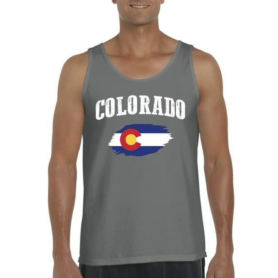 Normal is Boring - Men's Tank Top for Men, up to Men Size 3XL - Colorado Flag