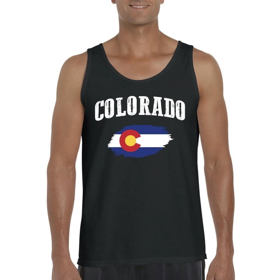 Normal is Boring - Men's Tank Top for Men, up to Men Size 3XL - Colorado Flag