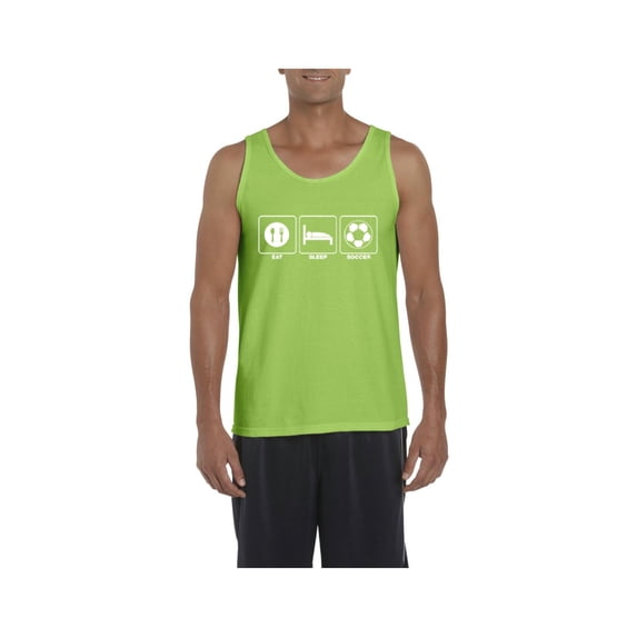 NIB - Men's Tank Top for Men - Eat Sleep Soccer