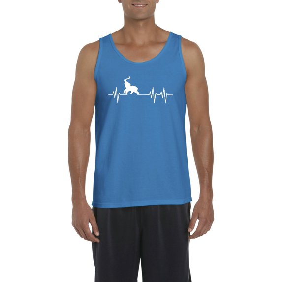 NIB - Men's Tank Top for Men - Elephant Heartbeat