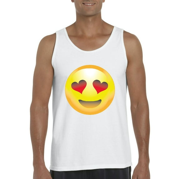 Normal is Boring - Men's Tank Top for Men, up to Men Size 3XL - Emoji Heart-Shaped Eyes