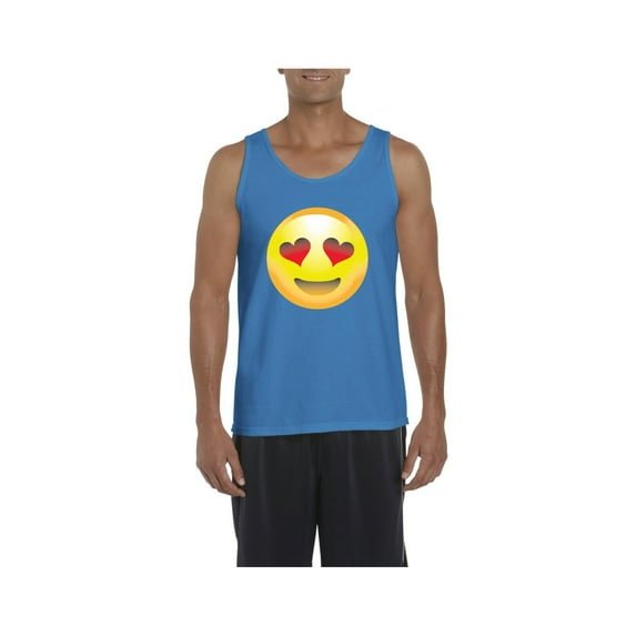 Normal is Boring - Men's Tank Top for Men, up to Men Size 3XL - Emoji Heart-Shaped Eyes